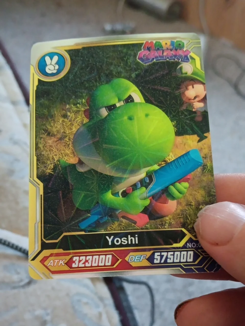 Nintendo Yoshi Trading Card - Green & Blue Accents